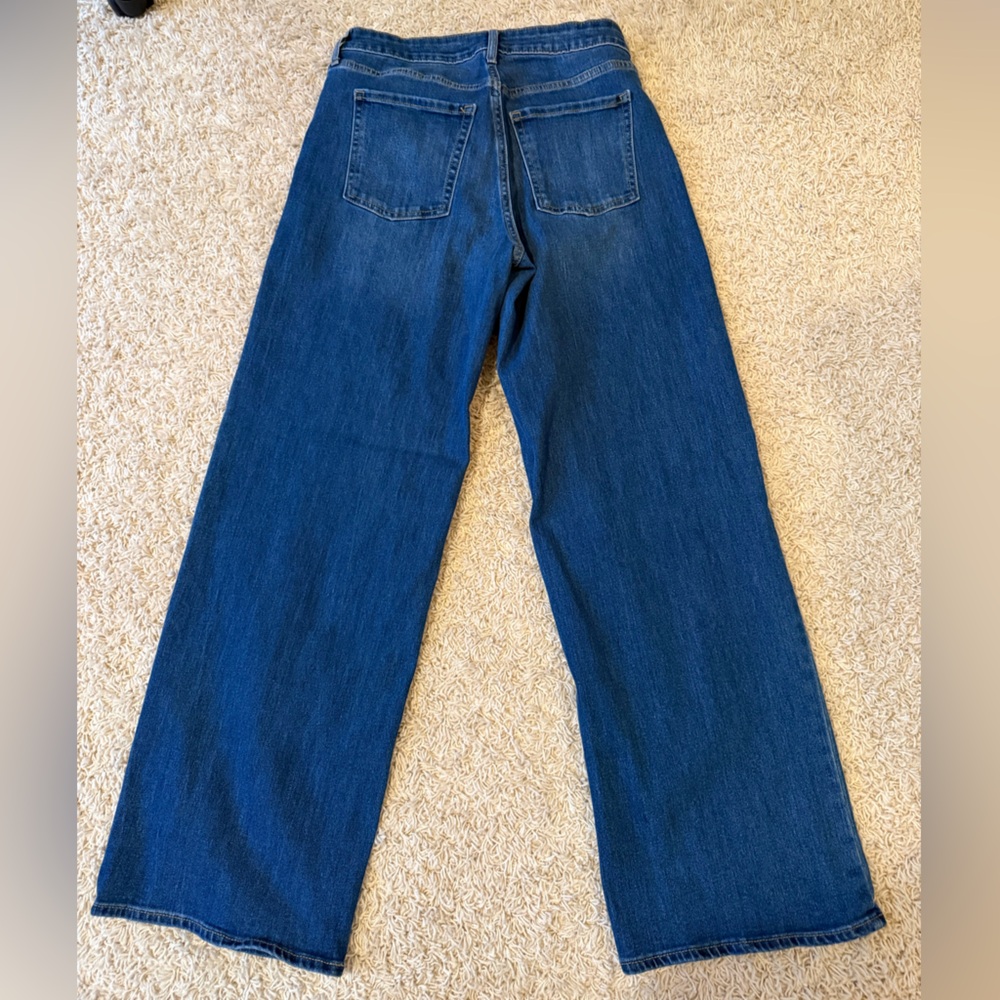 Old Navy Indigo High-Rise Wide-Leg Jeans - Picture 3 of 3